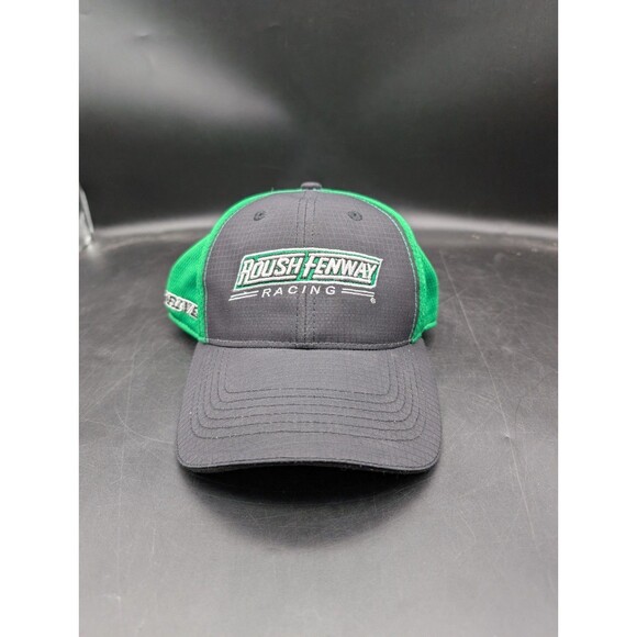 Roush Fenway Racing Authentic Team Hat Cap NASCAR Black Green Chase Authentic - Picture 1 of 5